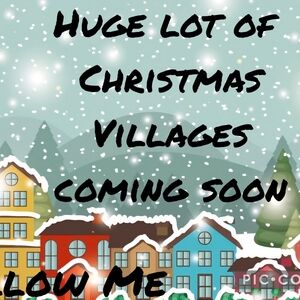 Chrisrmas Village lot Cominh Soon.. Lemax. Dept 56, Carole Town. Holiday Time